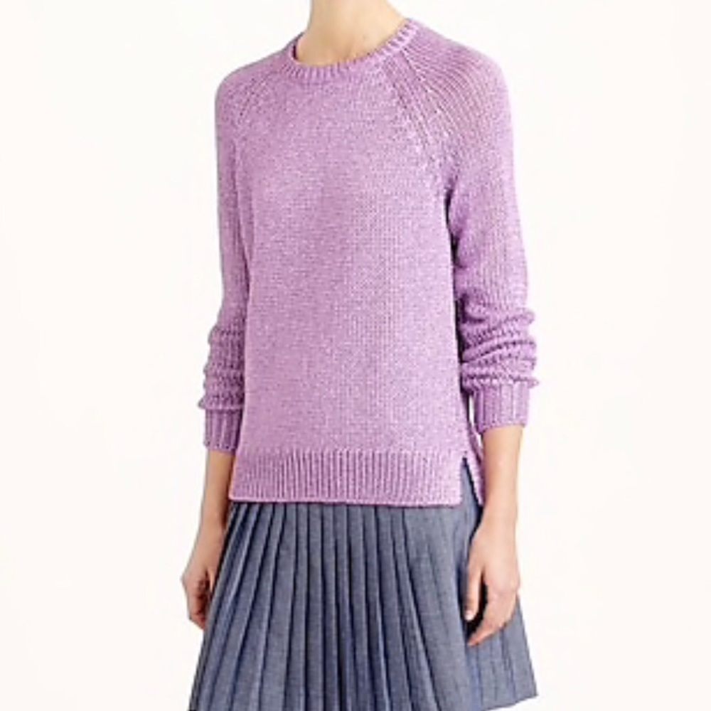 J. Crew Lavender Crew Neck Sweater